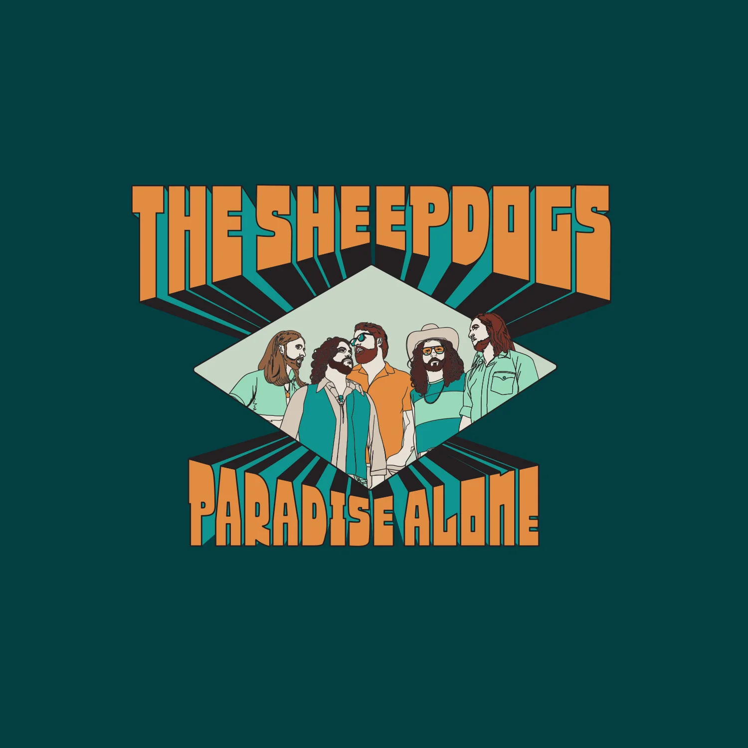 Paradise Alone - Black Tee - Image 2