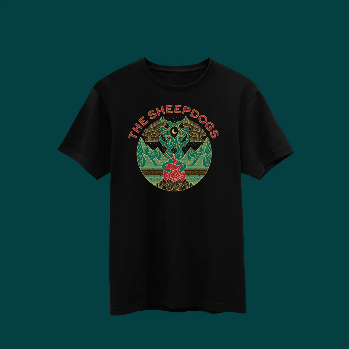 Wolf Campfire T-Shirt