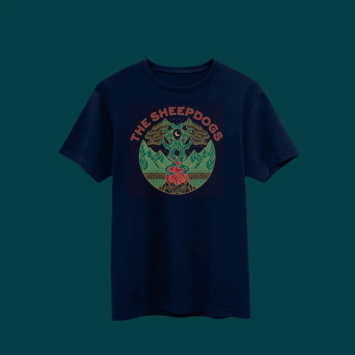 Wolf Campfire T-Shirt - Image 2